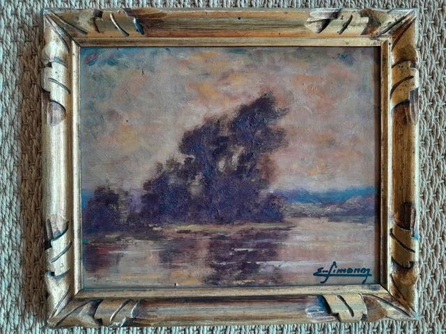 Peinture sur tissu japonaise signée 39,5cm x 28cm. Coq et Criquet