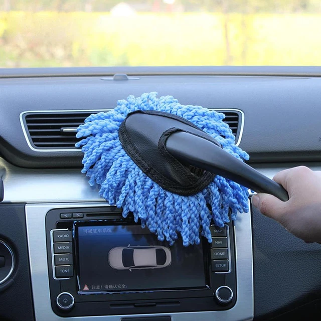 Cepillo de cera fregona polvo fregona cerdas cepillo limpieza coche
