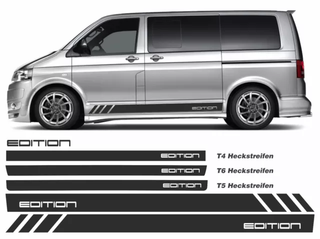 Seitenstreifen Aufkleber Set EDITION passend für VW T6 T6.1 T5 T4 T6E01