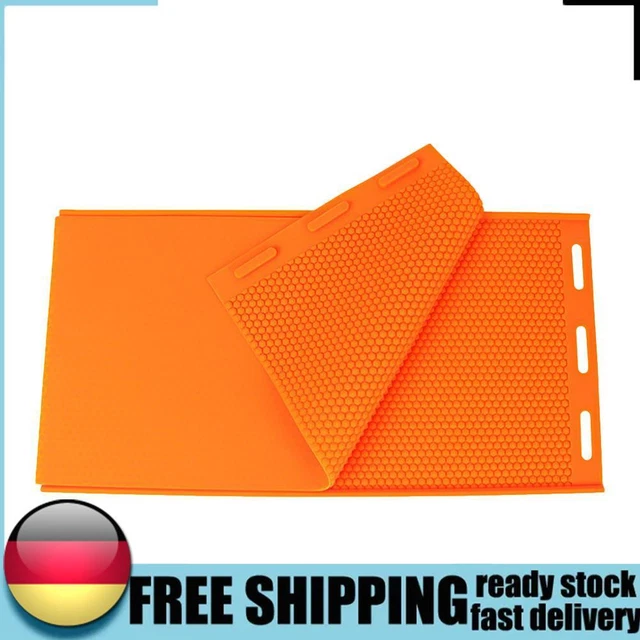 2 pz stampo cera d'api silicone cera d'api stampo strumenti per apicoltura (Arancione) DE