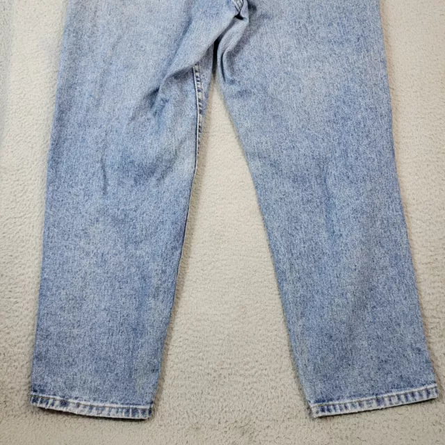 Vintage 80's 90's Lee Jeans Women's Size 14 Tapered Leg Acid Wash High Rise Blue 2