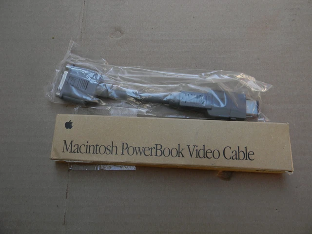 Genuine Apple Macintosh PowerBook Video Cable 590-0831A (1992 VINTAGE)