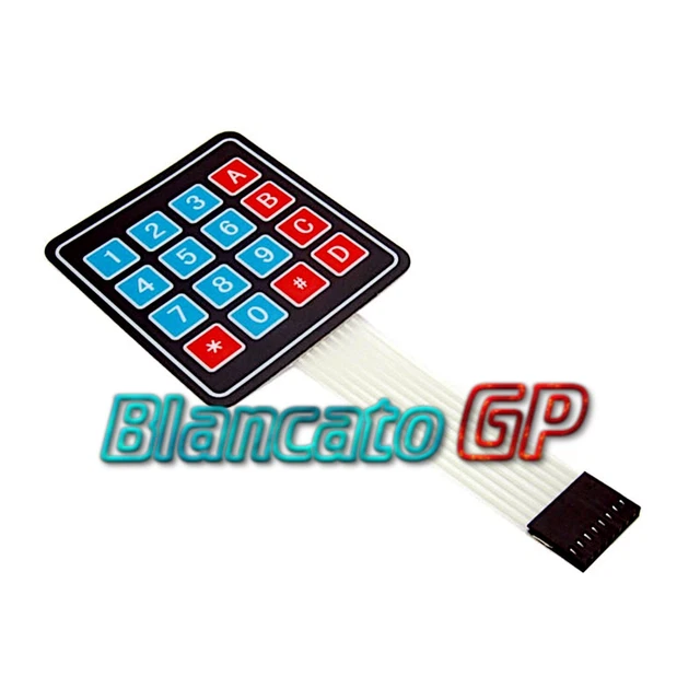 Tastiera A Membrana 3x4 Professionale - 12 Tasti, Connettore Dupont 7 Pin, 2 Pezzi Per Progetti Elettronici - Foto 8