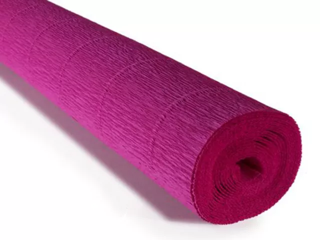 Crepe paper roll 180g (50 x 250cm) Dark Fuchsia (shade 572)