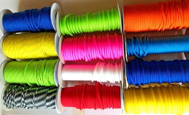 Paracord Schnur Band Flechtschnur Flechtkordel Leine 5 Meter 4 mm stark