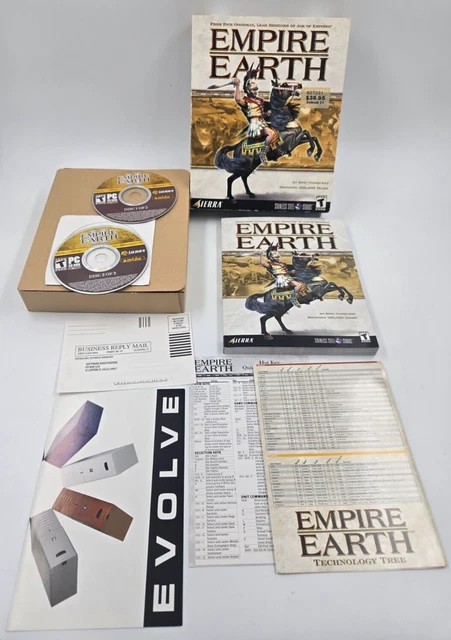EMPIRE EARTH PC Game Vintage 2001 Manual Reference Guides Big Box $19. ...