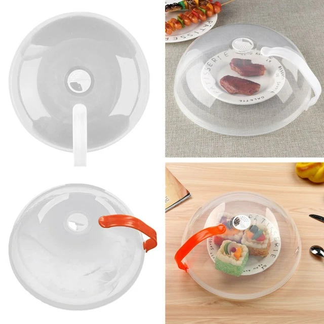 MICROWAVE FOOD PLATE Cover AntiSplatter Plate Guard Lid with Steam