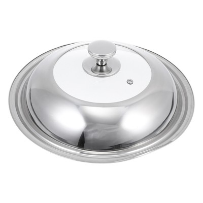 3.7 Litre argento Silver confezione da 12 La Ideal acciaio lucido padella profonda con un manico Acciaio spazzolato resistente 