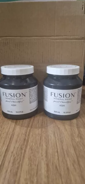 2 x 500 ml vernice minerale fusion - cenere