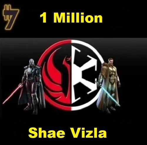 1 Million SWTOR Credits on Shae Vizla - Republic and Empire