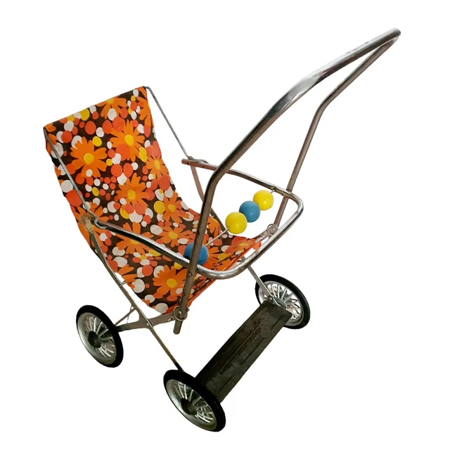Poussette canne matelassée pour poupée / Jouet enfant d'imitation - Jade