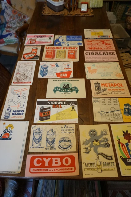 lot 20 buvards publicitaires anciens advertising blotters Entretien (26)