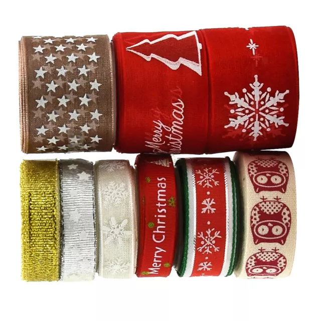 Schleifenband Weihnachten Hochzeit Party Geschenkband Set