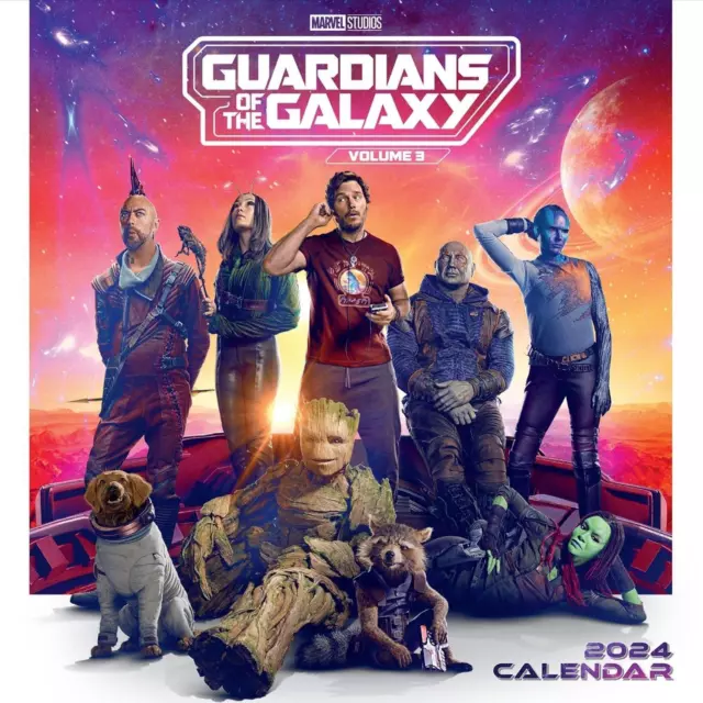 GUARDIANS OF THE Galaxy 2024 Square Calendar 16.38 PicClick