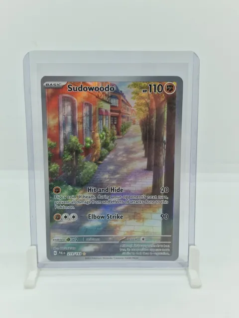 Sudowoodo Holo Shiny Pokemon TCG Card Scarlet Violet Paldea Evolved 219/193 NM