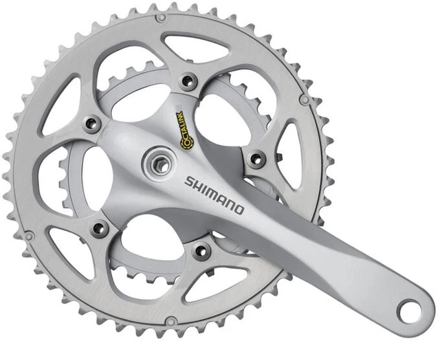SHIMANO CRANKSET ROAD FC-R345 2x9 Compact, 50-34 teeth, 170 mm, silver EUR  56,40 PicClick IT