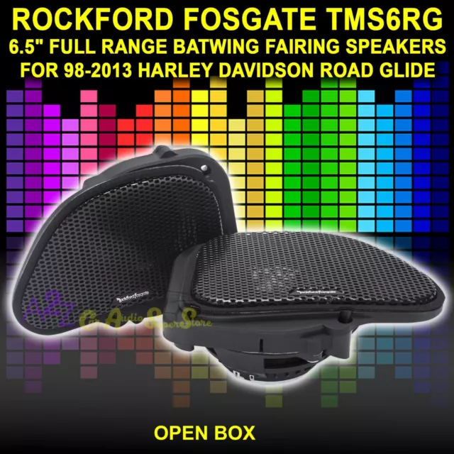 Rockford Fosgate Tms6Rg 6.5" Full Range Speakers Harley Davidson Road Glide Ob