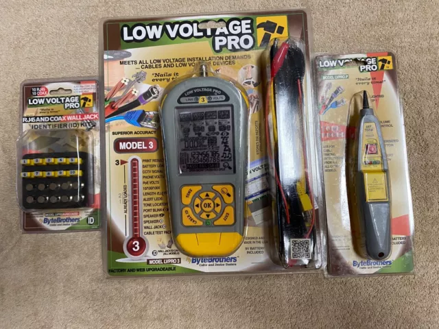 Low Voltage Pro Complete KIT/SET- Network Cable Tester - Triplett Pro 30 Twin