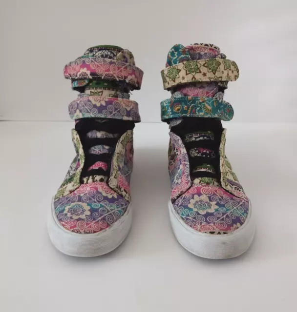 Supra Skytop  Women Size 8 High Top Multicolor Fabric Sneakers Shoes