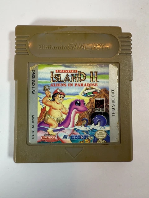ADVENTURE ISLAND Aliens In Paradise Game Boy Original Probado