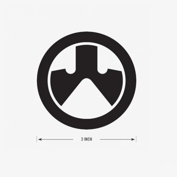 Magpul Black Icon Circle Logo Sticker/Logo Decal Mapul Sling Mbus Shot Show 2022 2