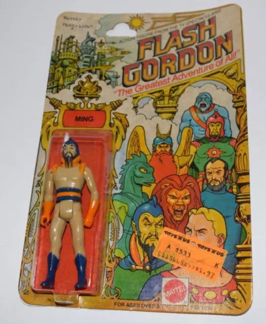 Flash Gordon MING Figure SEALED MINT ON CARD- 1979 Mattel- (MSK48) Flash Gordon MING Figure SEALED MINT ON CARD- 1979 Mattel- (MSK48)