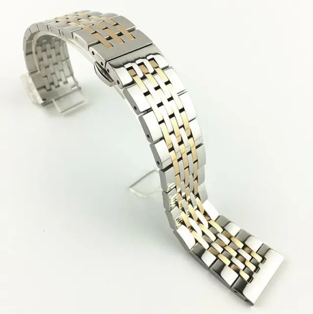Stainless Steel Butterfly Buckle Bracelet Clasp Replace Watch Band Strap 12-22mm