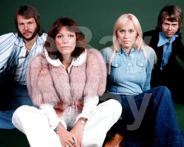 ABBA "Group" Agnetha Faltskog, Bjorn, Benny, Anni-Frid Lyngstad 10x8 Photo