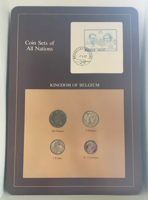 Franklin Mint - Coin Sets Of All Nations - Kingdom of Belgium