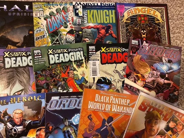 Job Lot Comics X15,Marvel. Halo,Xstatix,Black Panther,Starlord,Darkhawk 3