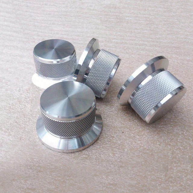 Bouton De Potentiomètre En Aluminium - 16x14 Mm - Trou 6 Mm - Pour Ampli, Volume, Contrôle Audio