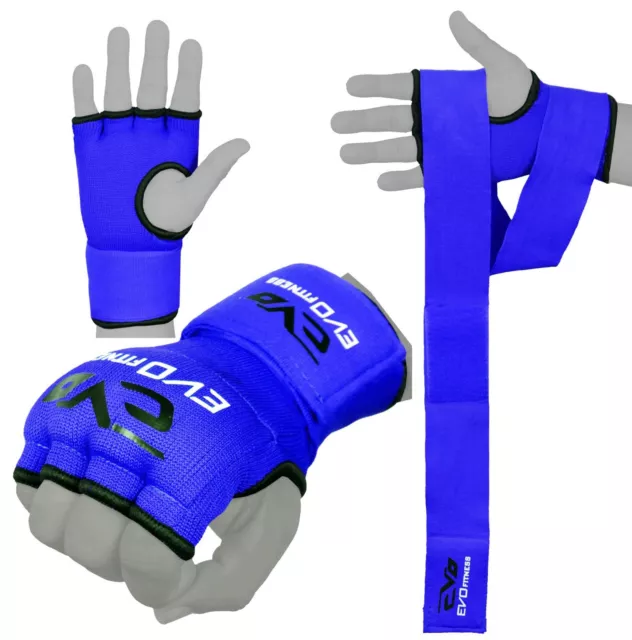 EVO Boxing Gel Gloves Hand wraps Punch Bag Inner Glove MMA Martial Arts UFC Gear