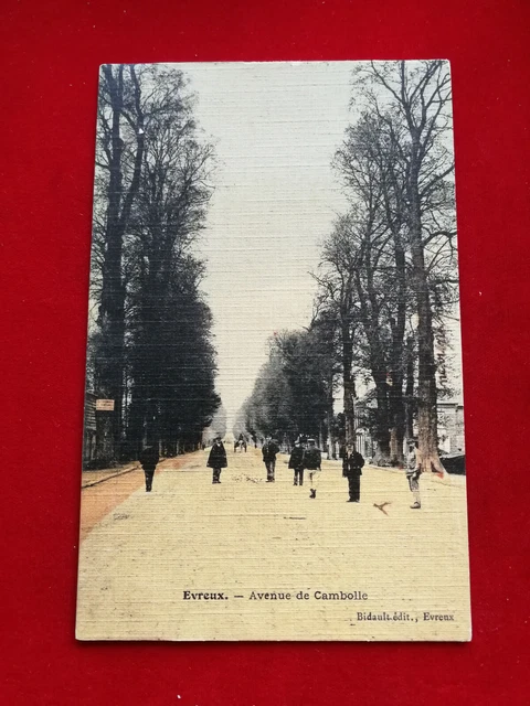 CPA 27 EVREUX (Eure) Avenue de Cambolle - Carte Toilée