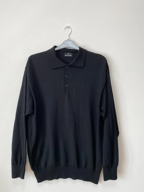 Vintage! Pullover da uomo in lana 1/3 con bottoni taglia XL