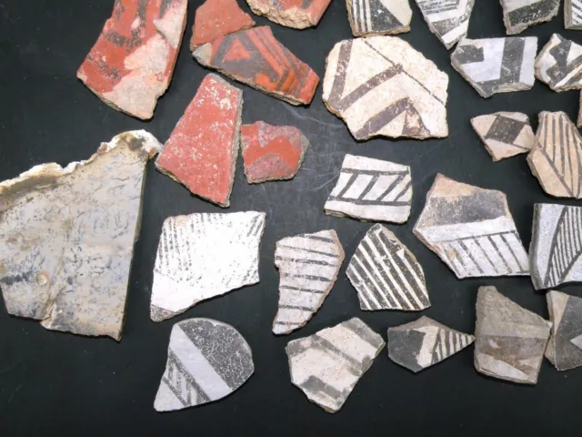 Pre-Colombian Artifacts Pottery Shards 60+ Rare Shards 800 year old Fingerprints 3