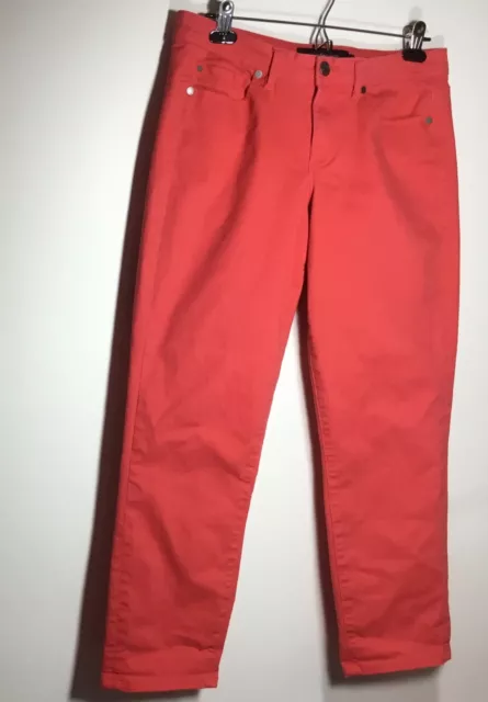 Calvin Klein Jeans Women's Pants Cotton Size 10 in Pink Regular Fit Mid-rise