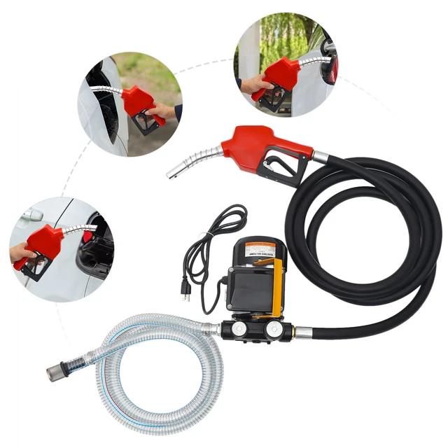 60L/Min Electric Fuel Diesel Gas Transfer Pump Self-priming Diesel Pump 550W