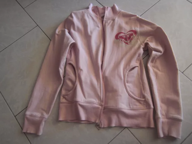 Veste Mi Saison Roxy Taille 14 Ans Fille - Rose Coton + Elasthane - Tbe Peu Mise