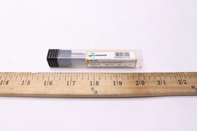 LMT Onsrud One Flute Routing End Mill Plunge Point 3-1/2"L 1/2" 63-740