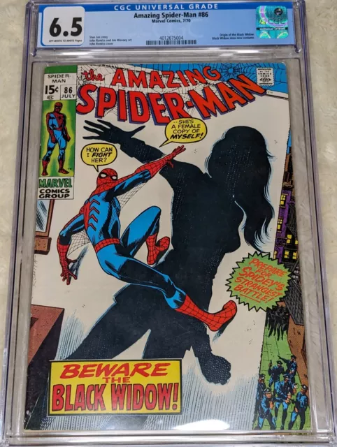 Amazing Spider-Man 86 CGC 6.5 Black Widow Origin