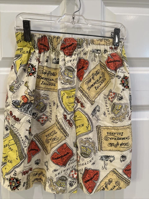 Vtg 1970s Mens Small Boxer Shorts Printed Ocean Theme Mermaids Ships