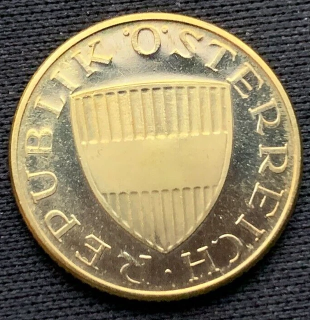 1973 Austria 50 Groschen Coin PROOF  ( Mintage 90K )  Rare World Coin     #N78 2