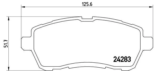 BREMBO P24072 Kit pastiglie freno per FORD FIESTA VI (CB1, CCN), FIESTA VI Van,