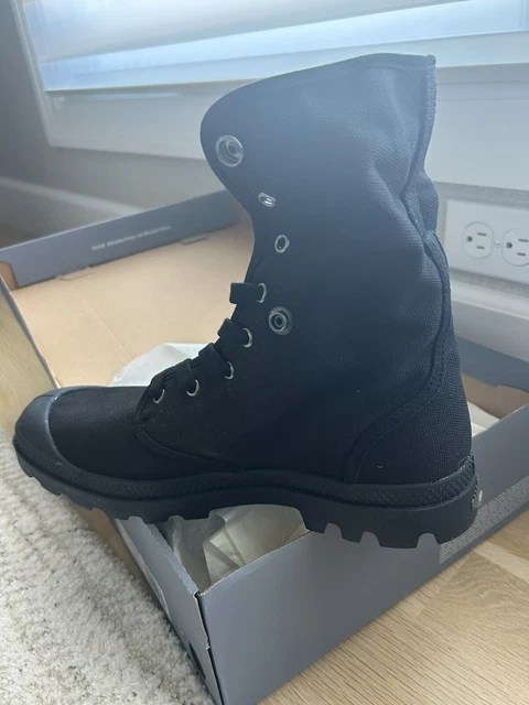 thumbnail interactive-video image 1 of Palladium Baggy City Shell Ankle Boots - Unisex Black Urban Style (Size 43 EU) 1 of 6