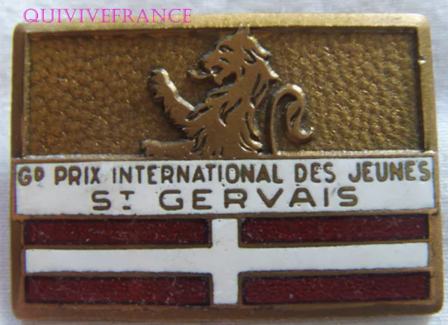 SK1545 - Badge Ski Grand Prize International Of Youth St Geravis