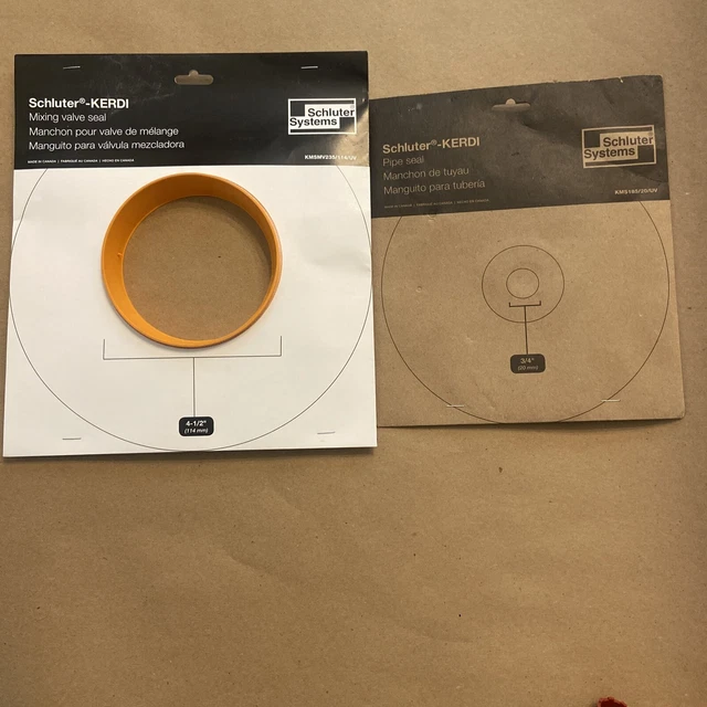 SCHLUTERKERDI 4 1/2& Mixing Valve Seal Brand New KMSMV235/114/UV 3/4