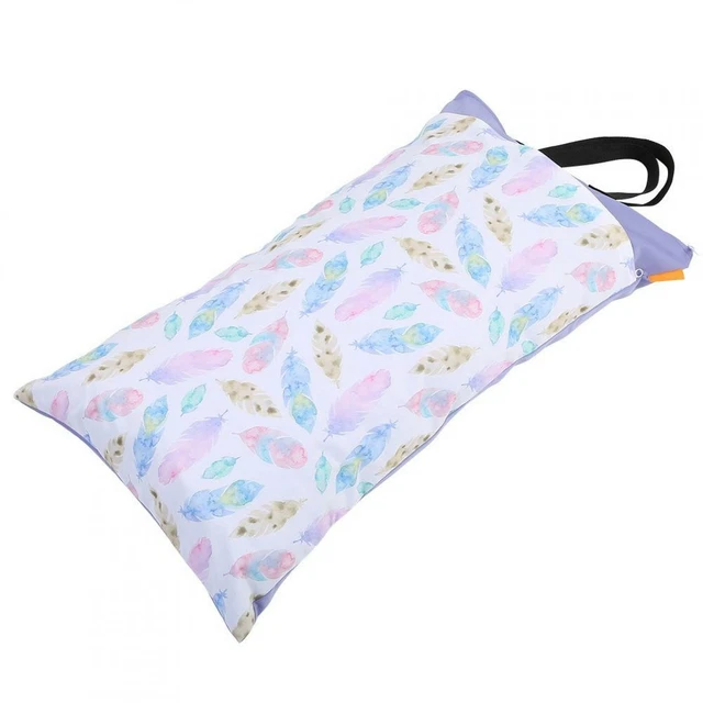 Large Hanging Wet Dry Cloth Diaper Bag Waterproof Baby Inserts Nappy Storage Bag