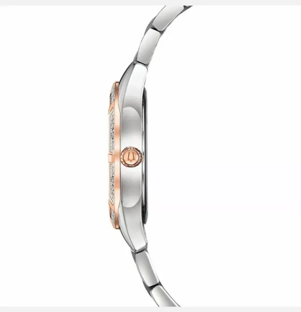 Bulova Women's Sutton Diamond Accent Quartz Brown Dial Band Watch 32MM 98R264 2