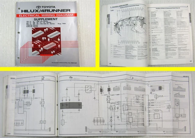 TOYOTA HILUX 4 Runner Elektrik Schaltplan Electrical Wiring Diagram