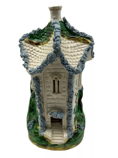 Antique Staffordshire Large Cottage Pastille Burner, 11 Inches High Collectible